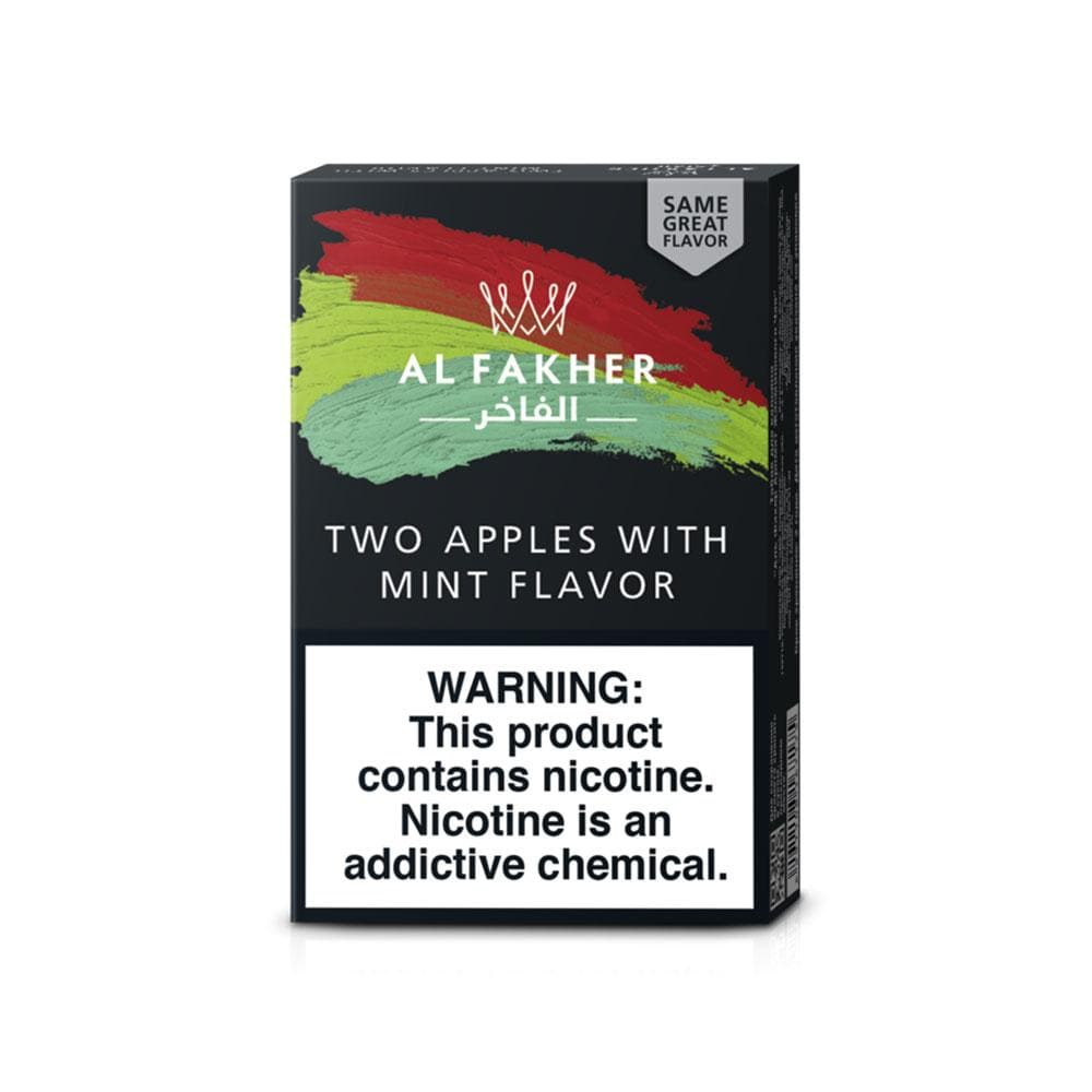 Al Fakher Two Apples with Mint Hookah Shisha Tobacco